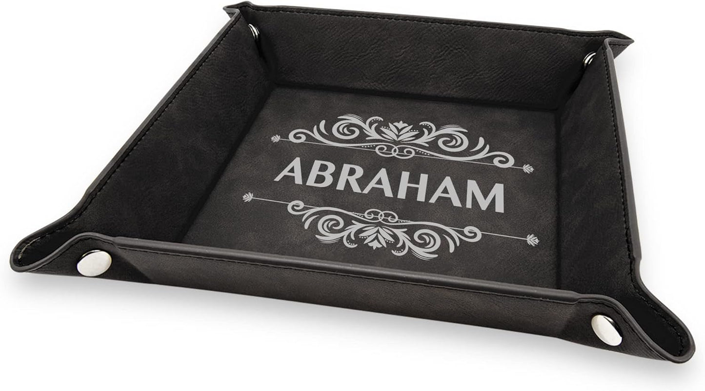 Personalized Organizer for Men, Jewelry Tray, Desk Organizers for Men Women, Men Women Jewelry Key Tray, Desk Storage Plate, Valet Tray Desktop Storage Organizer