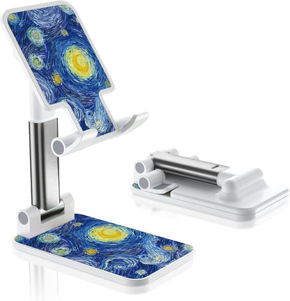 Desk Cell Phone Stand - Adjustable Angle-iPad Holder, Universal Compatible Phone Holder for Desk