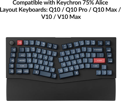 Keychron 12.48" Silicone Wrist Rest for 75% Compact Mechanical Keyboards, Ergonomic Palm Support with Full Honeycomb Non-Slip Base, Compatible with K2/K2 Pro/K2 Max/K2 HE/K6/K6 Pro/K6 HE