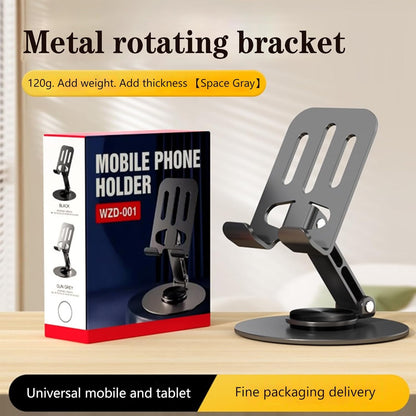 Cell Phone Stand for Desk - [360° Rotation] Sturdy Adjustable Desktop Phone Holder, Foldable Mobile Stand, Office Desk Accessories Gifts for All Phone Stands