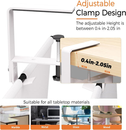 Under Desk Cable Management Tray - 36" Cord Organizer for Desk No Drill, Fabric Under Table Wire Organizer with 16X Cable Ties Hide for Office/Home, Cord Hider Fits Adapters & Sockets, White