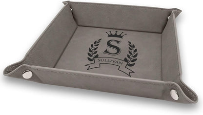 Personalized Organizer for Men, Jewelry Tray, Desk Organizers for Men Women, Men Women Jewelry Key Tray, Desk Storage Plate, Valet Tray Desktop Storage Organizer