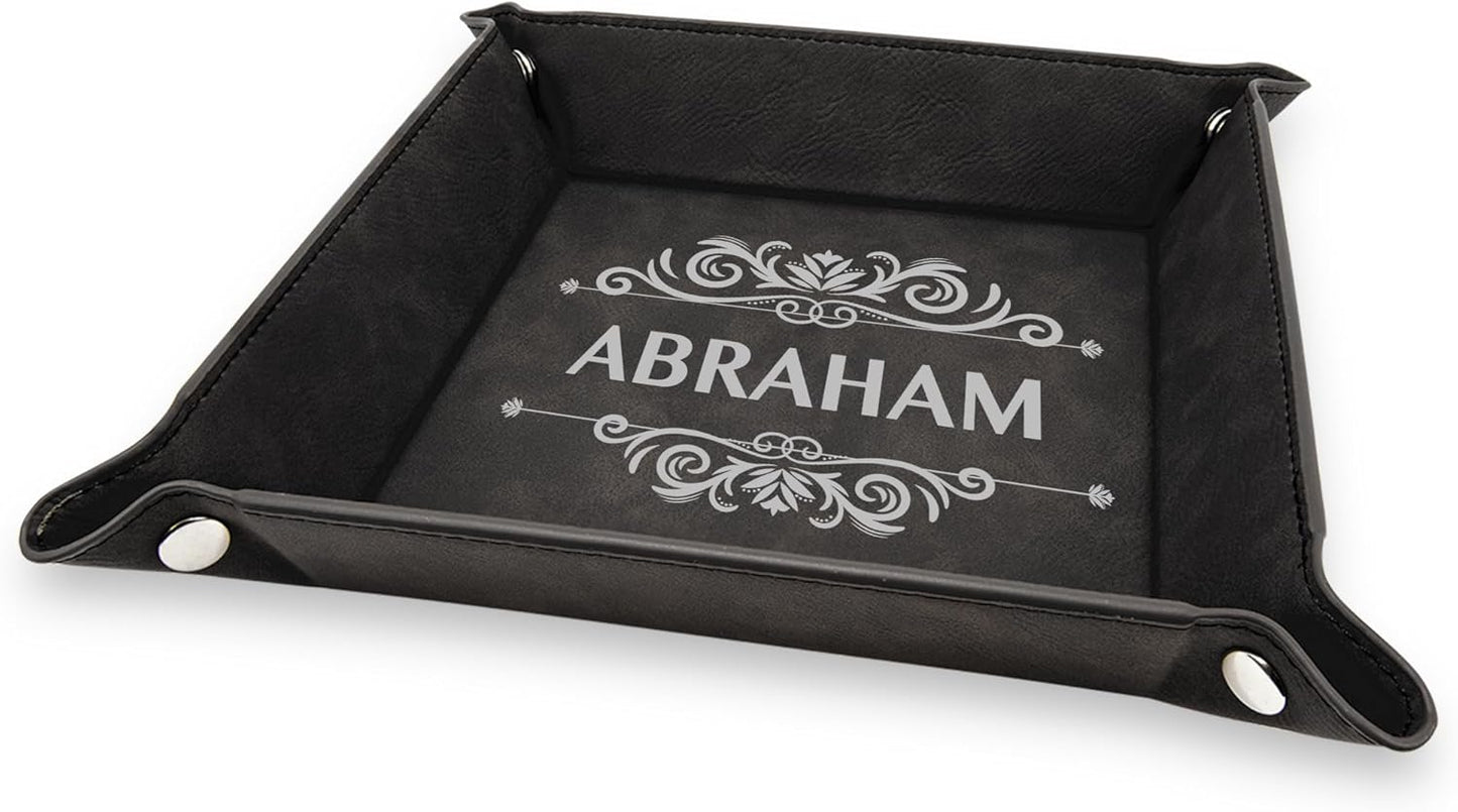 Personalized Organizer for Men, Jewelry Tray, Desk Organizers for Men Women, Men Women Jewelry Key Tray, Desk Storage Plate, Valet Tray Desktop Storage Organizer