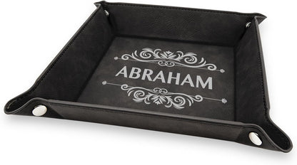 Personalized Organizer for Men, Jewelry Tray, Desk Organizers for Men Women, Men Women Jewelry Key Tray, Desk Storage Plate, Valet Tray Desktop Storage Organizer