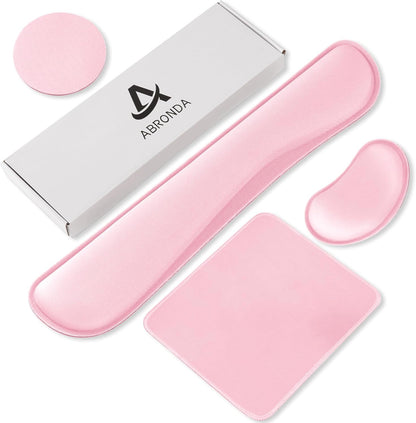 Office Ergonomic Memory Foam Computer Mouse and Keyboard Wrist Rest pad Support Carpal Tunnel, Wrist Rest for Keyboard and Mouse, Wrist Support Set