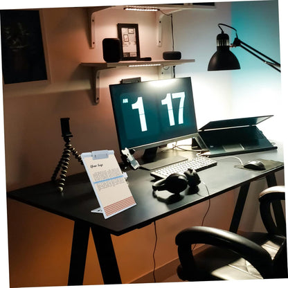 Adjustable Paper Holder Desktop Document Stand Lightweight Reading Holder for Books Magazines and Documents for Comfortable Typing and Reading Positions