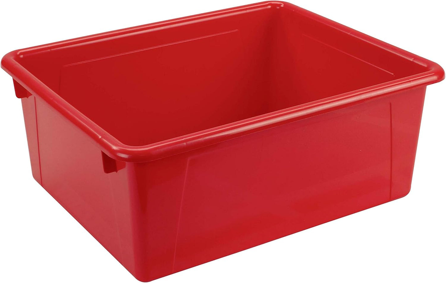 Storex Letter Size Flat Storage Tray – Organizer Bin for Classroom, Office and Home, Clear, 5-Pack (62531A05C), 10 x 13 x 3 Inches