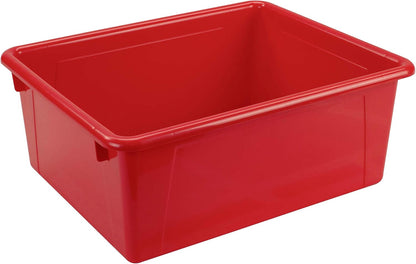 Storex Letter Size Flat Storage Tray – Organizer Bin for Classroom, Office and Home, Clear, 5-Pack (62531A05C), 10 x 13 x 3 Inches