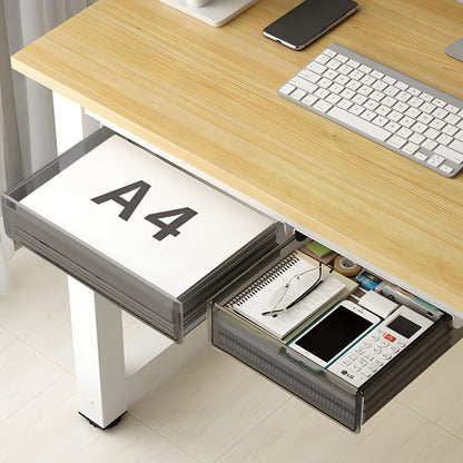 SVNNELP Under Desk Table Drawer Storage Organizer,3 Pack Large & Medium & Small Slide Out Desk Drawers - Hidden Desktop Organizer,Attachable Pencil Storage Tray Under Table(SML)