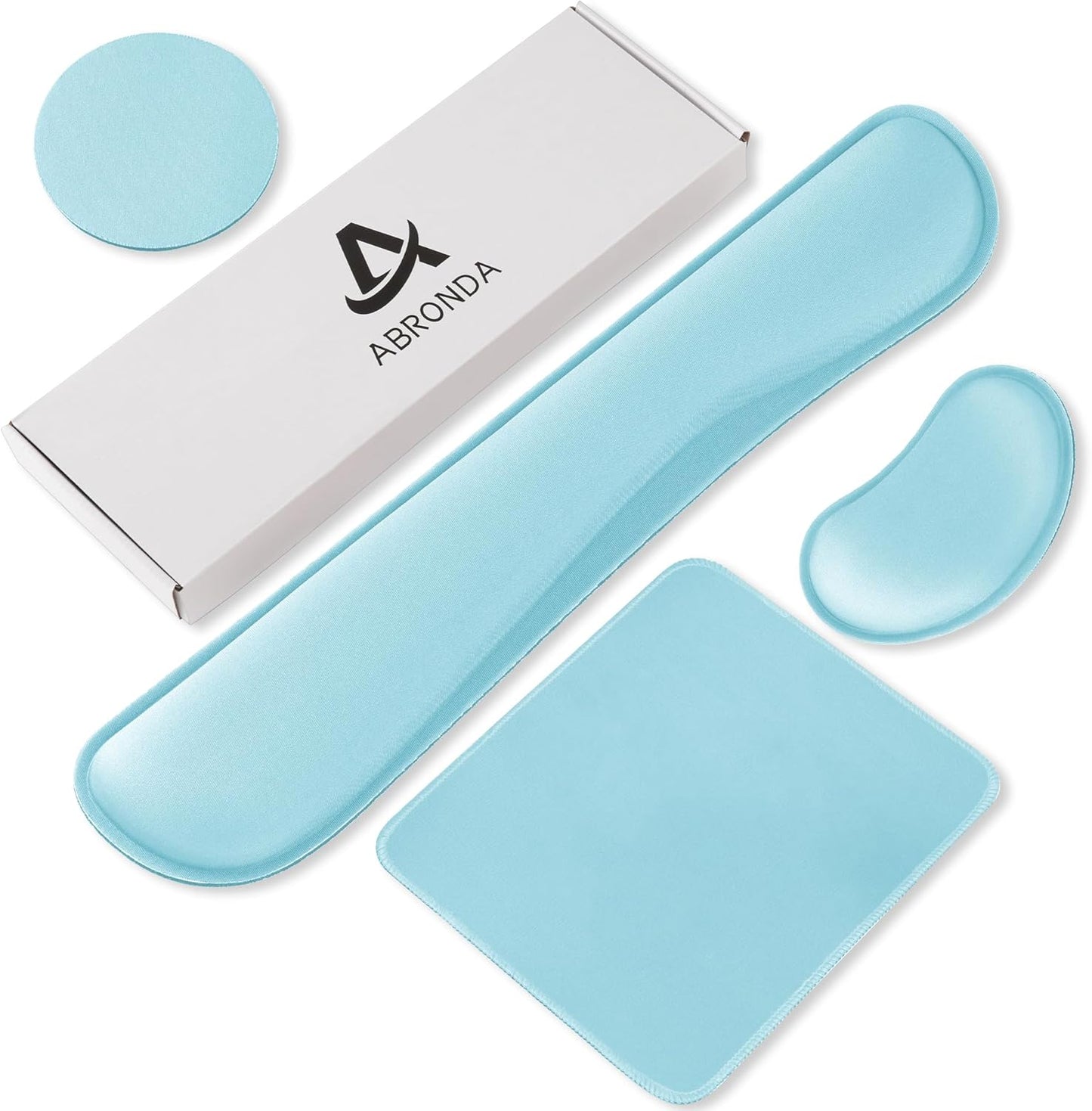Office Ergonomic Memory Foam Computer Mouse and Keyboard Wrist Rest pad Support Carpal Tunnel, Wrist Rest for Keyboard and Mouse, Wrist Support Set