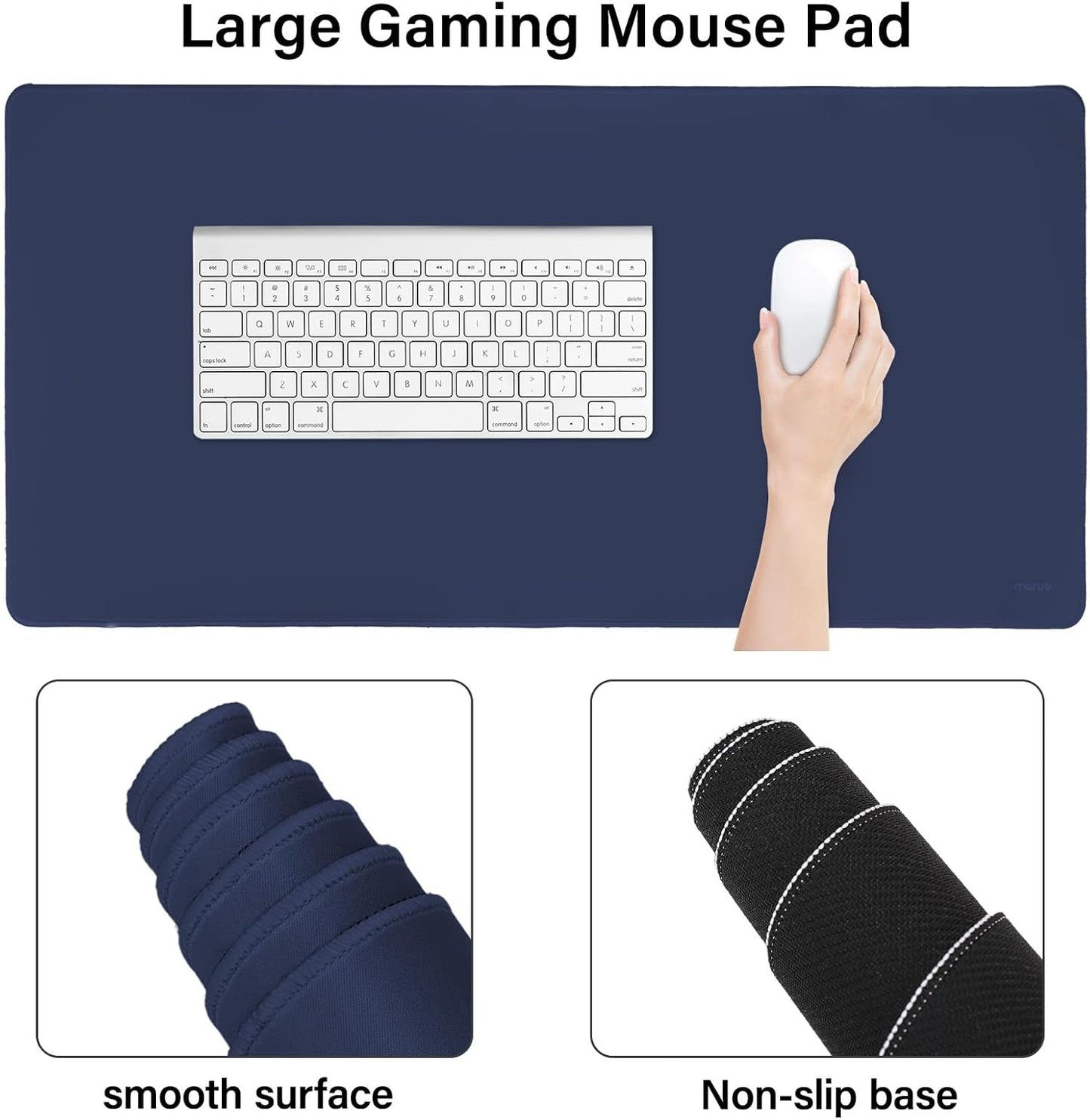 MOSISO Keyboard Mouse Pad Set, Large Gaming Mouse Pad&Rectangular Keyboard Wrist Rest&Mousepad with Wrist Rest&Coaster, Ergonomic Non-Slip&Easy Typing Pad with Curved Silicone Lining, Antique Green
