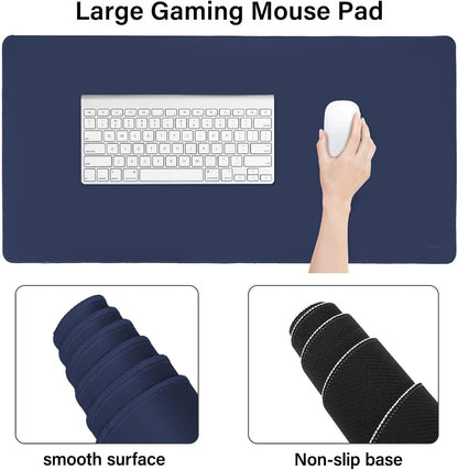 MOSISO Keyboard Mouse Pad Set, Large Gaming Mouse Pad&Rectangular Keyboard Wrist Rest&Mousepad with Wrist Rest&Coaster, Ergonomic Non-Slip&Easy Typing Pad with Curved Silicone Lining, Antique Green