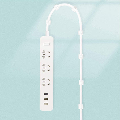 SOULWIT 50 Pcs Self Adhesive Cable Management Clips, Cable Organizers Sticky Wire Clips Cord Holder for TV PC Laptop Ethernet Cable Desktop Home Office (Black)