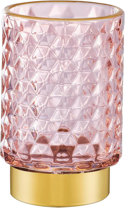 Makeup Brush Holder Organizer,Toothbrush Holders,Desk Pen Pencil Holder,Multifunctional Vintage Glass Brush Cup（A46-6-US）