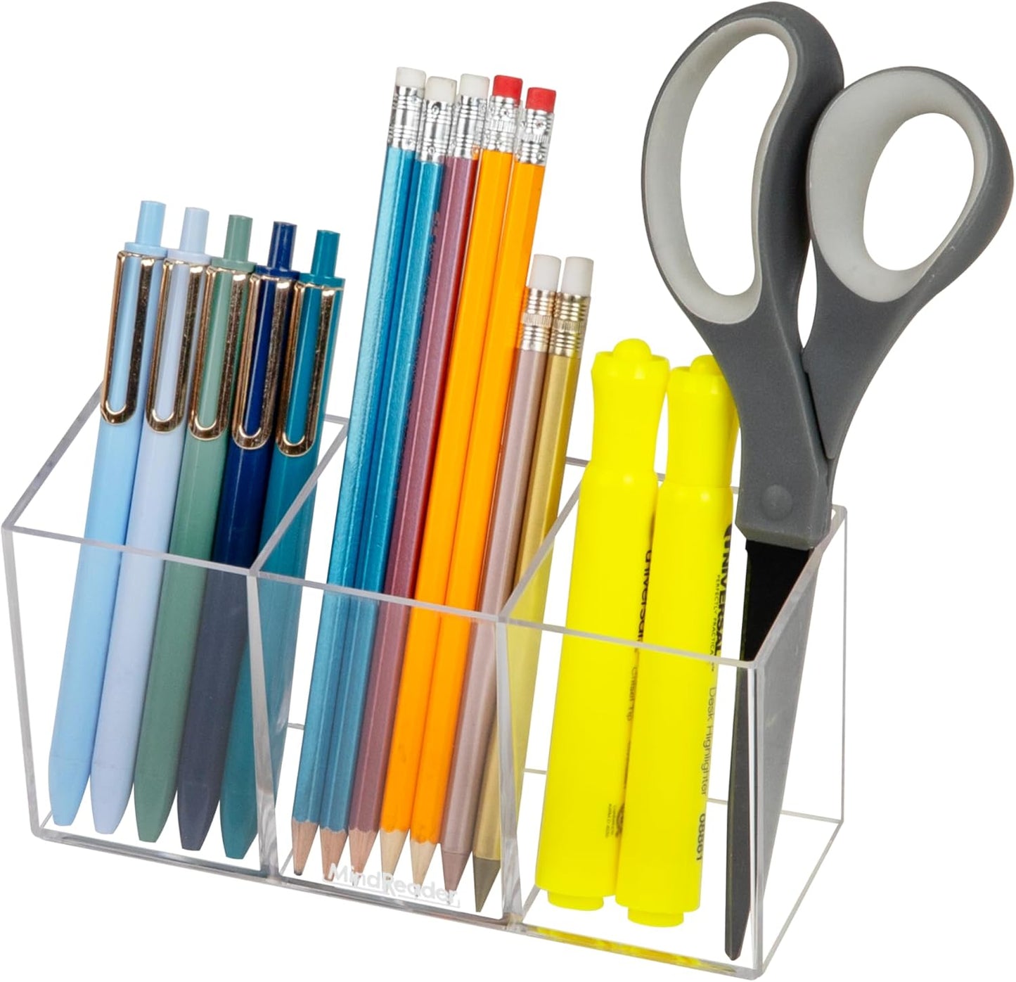 Mind Reader Paper Tray, Desktop Organizer, File Storage, Modern, Office, Acrylic, Clear