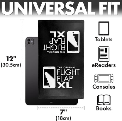 Flight Flap Airplane Phone Holder, Flexible Cell Phone Holder, Folding Cellphone Stand for Desk, Bed, Office, Treadmill - Airplane Gadgets for Long Travel Accessories - Plane Essentials (Silicone)