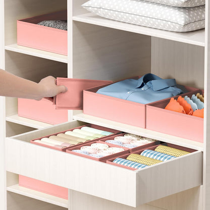 DIMJ Drawer Organizer Clothes - 20 Pack Closet Drawer Organizer Bins for Baby Clothes Storage, Fabric Dresser Organizer for Nursery Bedroom, Foldable Small Drawer Dividers for Underwear Socks