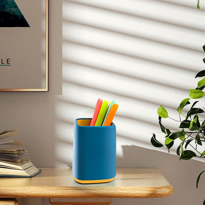 ZUFECY Pencil Holder, Pen Cup Makeup Brush Holder, Desktop Organizer Storage Case Scandinavian Design Stationery for School Home Office Supplies (Green)