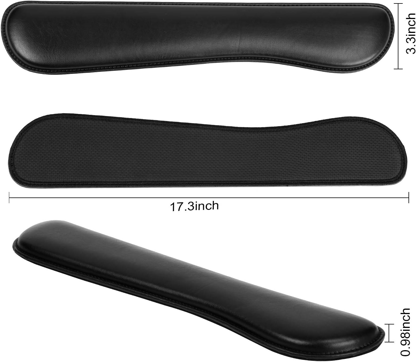 RICHEN Ergonomic PU Leather Keyboard Wrist Rest and Mouse Pad with Wrist Support, Memory Foam Set for Computer/Laptop,Gaming and Office, Comfortable for Easy Typing & Pain Relief (PU Brown)