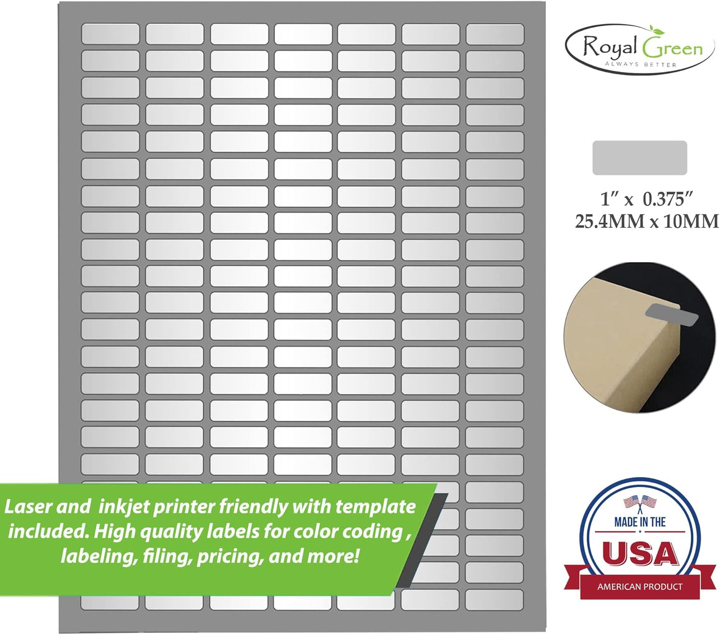 White Rectangular Labels + Bonus Color Labels - Value Pack - 1138 Pack