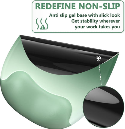AKIT Ergonomic Mouse Pad with Wrist Rest& Keyboard Wrist Rest, Wrist Rest for Computer Keyboard, Pain Relief, Non-Slip Gel Base, Mousepad Wrist Support for Gaming, Office, Waterdrop Shaped Pink