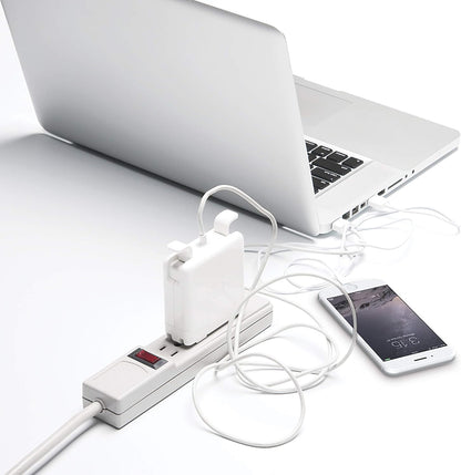 Bluelounge CableBox Mini Cable Management with Small Surge Protector, Black (CBM-BL)