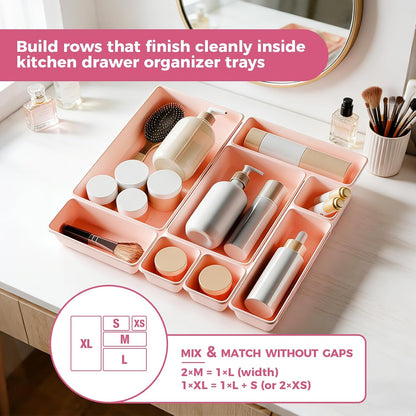 10 PCS Tool Box Drawer Organizers, Large & Medium Tool Trays for Tool Box Organization, Tool Organizers and Storage for Garage and Rolling Tool Chest