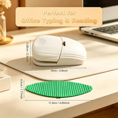 Document Holder for Typing - Document Stand for Desk When Typing,Portable Copies Stand Desktop Document Holder Stand for A4 Paper Documents Office Typing Reading (White)