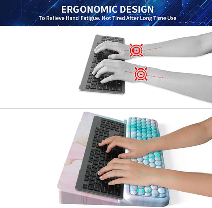 Keyboard Stand for Desktop, Keyboards Wrist Rest, Ergonomic Keyboards Holder for Easy Typing Working, Wrist pad for Keyboards with Comfortable Wrist Rest for Keyboard Pink
