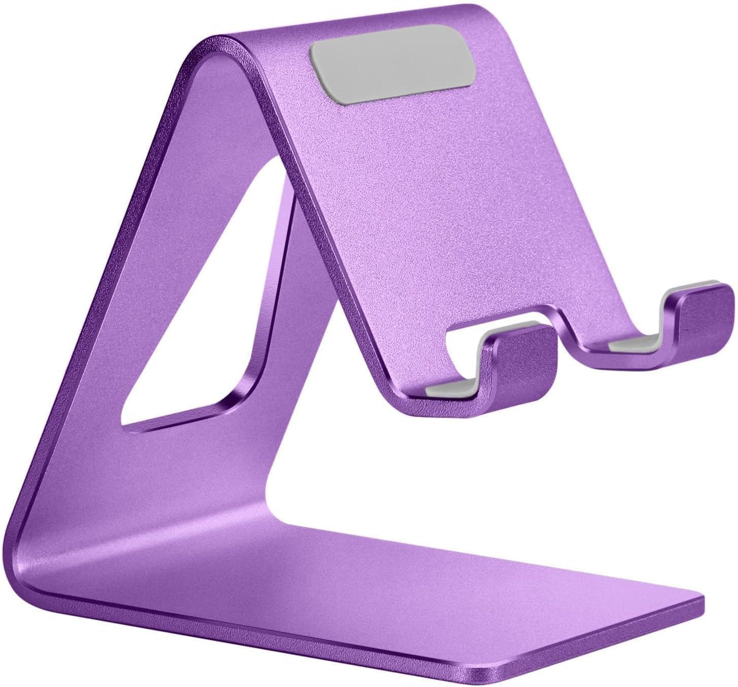 Aoviho Desk Cell Phone Stand Phone Holder, Aluminum Phone Cradle Dock for iPhone17 16 15 14 13 12 pro Mini 11 X Xs max 8 7 6 6s Plus SE Samsung All Smart Phones, Rose Gold