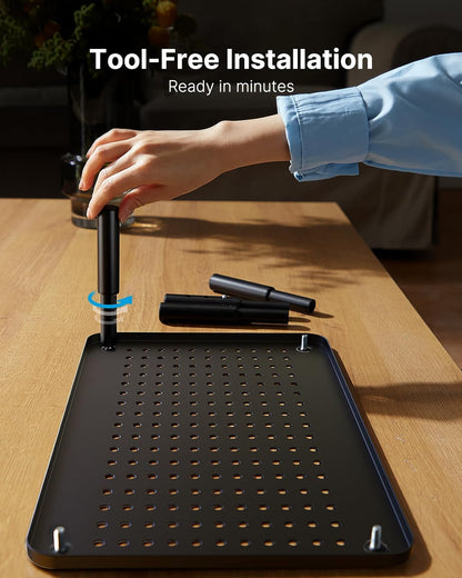HUANUO Monitor Stand, Monitor Stand Riser 3 Height Adjustable, Monitor Riser with Airflow Vents, Laptop Stand for Desk, Laptop Riser, Desk Organizer for Monitor, 15.6" Laptop, PC, Printer