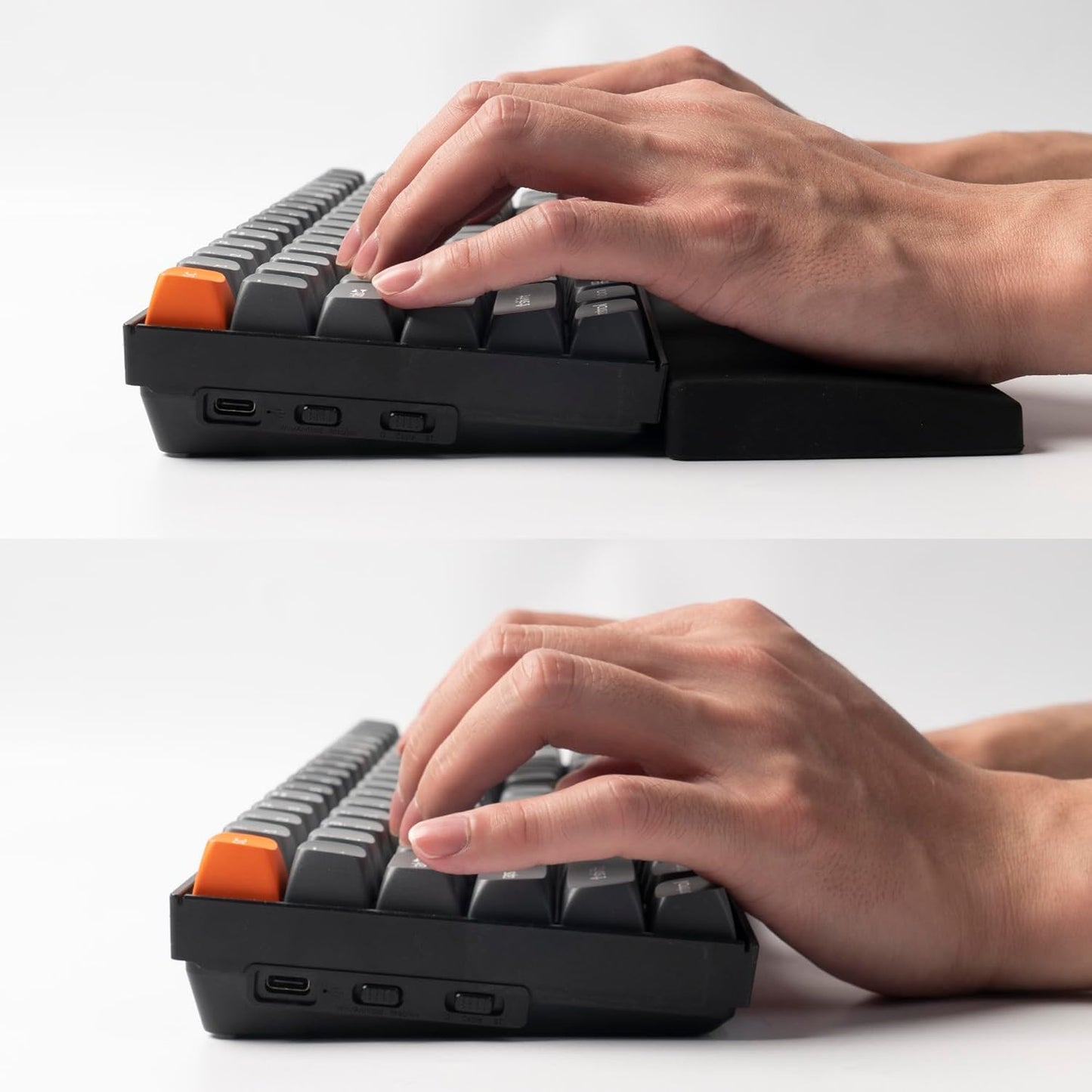Keychron 12.48" Silicone Wrist Rest for 75% Compact Mechanical Keyboards, Ergonomic Palm Support with Full Honeycomb Non-Slip Base, Compatible with K2/K2 Pro/K2 Max/K2 HE/K6/K6 Pro/K6 HE