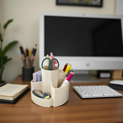 Pencil Pen Holder Desk Organizers Green Desktop Storage Stationery Supplies, Cute Cup Pot for Office, School, Art Supply