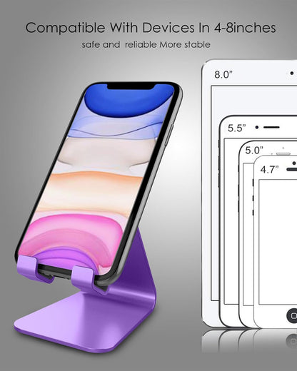 CreaDream Cell Phone Stand, Cradle, Holder, Aluminum Desktop Stand Compatible with Switch, All Smart Phone, iPhone 15 14 13 12 Pro Max Plus Mini Xr X Se 8 SE -Rose Gold