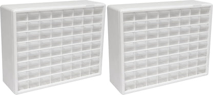 Akro-Mils 24-Drawer Plastic Drawer Storage Cabinet for Garage Organization, Bead Organizer, Building Bricks Storage, Teacher Toolbox, Makeup Organizer, 20" W x 6" D x 16" H, 10124 Black