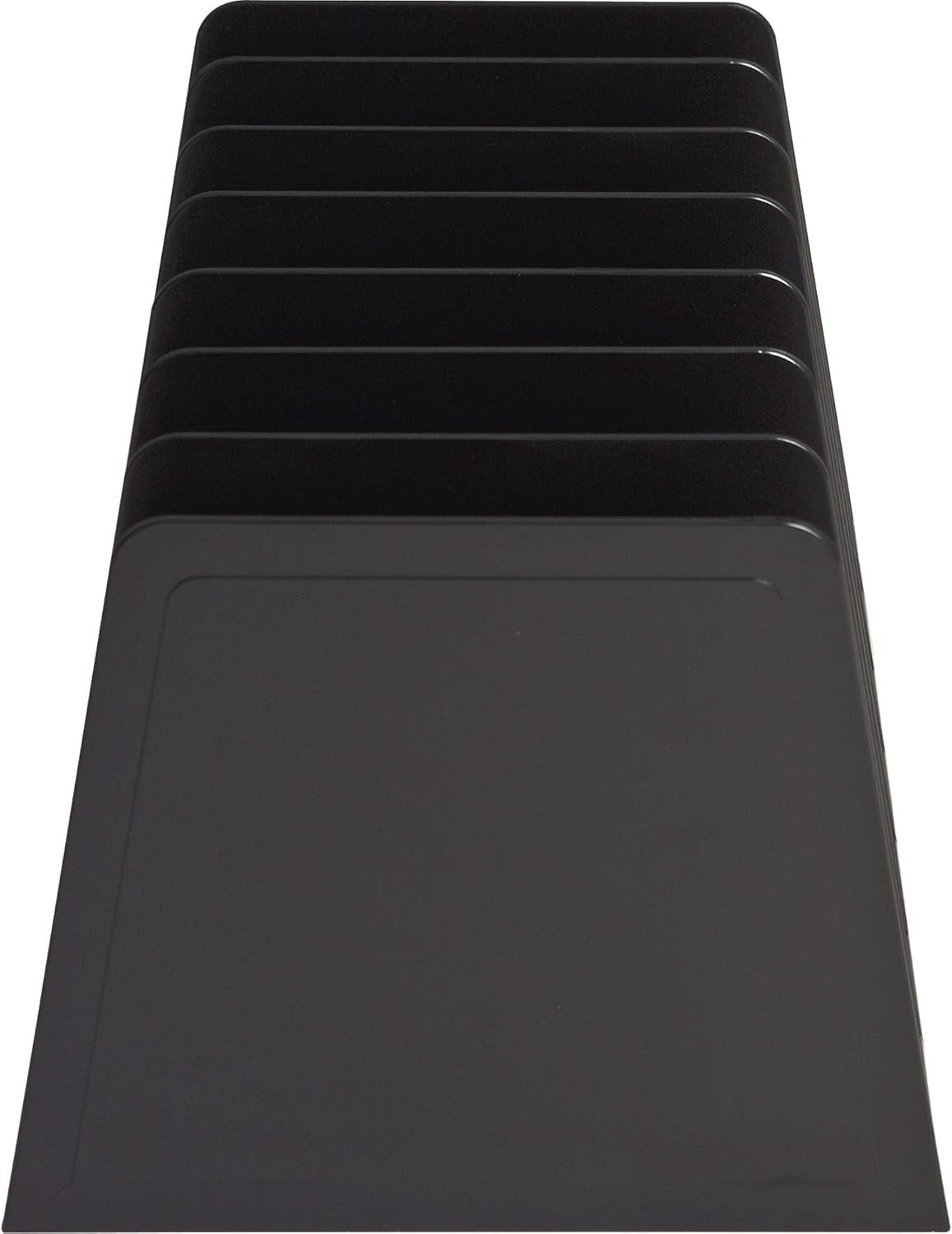 Desktop File Organizer, Mail Organizer, 7 Compartments Office File Sorter, for Easy access to your files, Invoices, Letters and more - 4.5" Height x 8.8" Width x 5.5" Depth - Black, Eco-Friendly