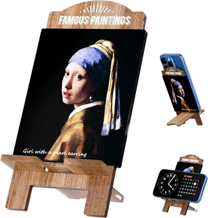 Aesthetic Acrylic Phone Stand – Artistic Desk Holder for Phones, Tablets & E-Readers | Sturdy, Lightweight & Decorative Gift (Water Lilies - Monet)