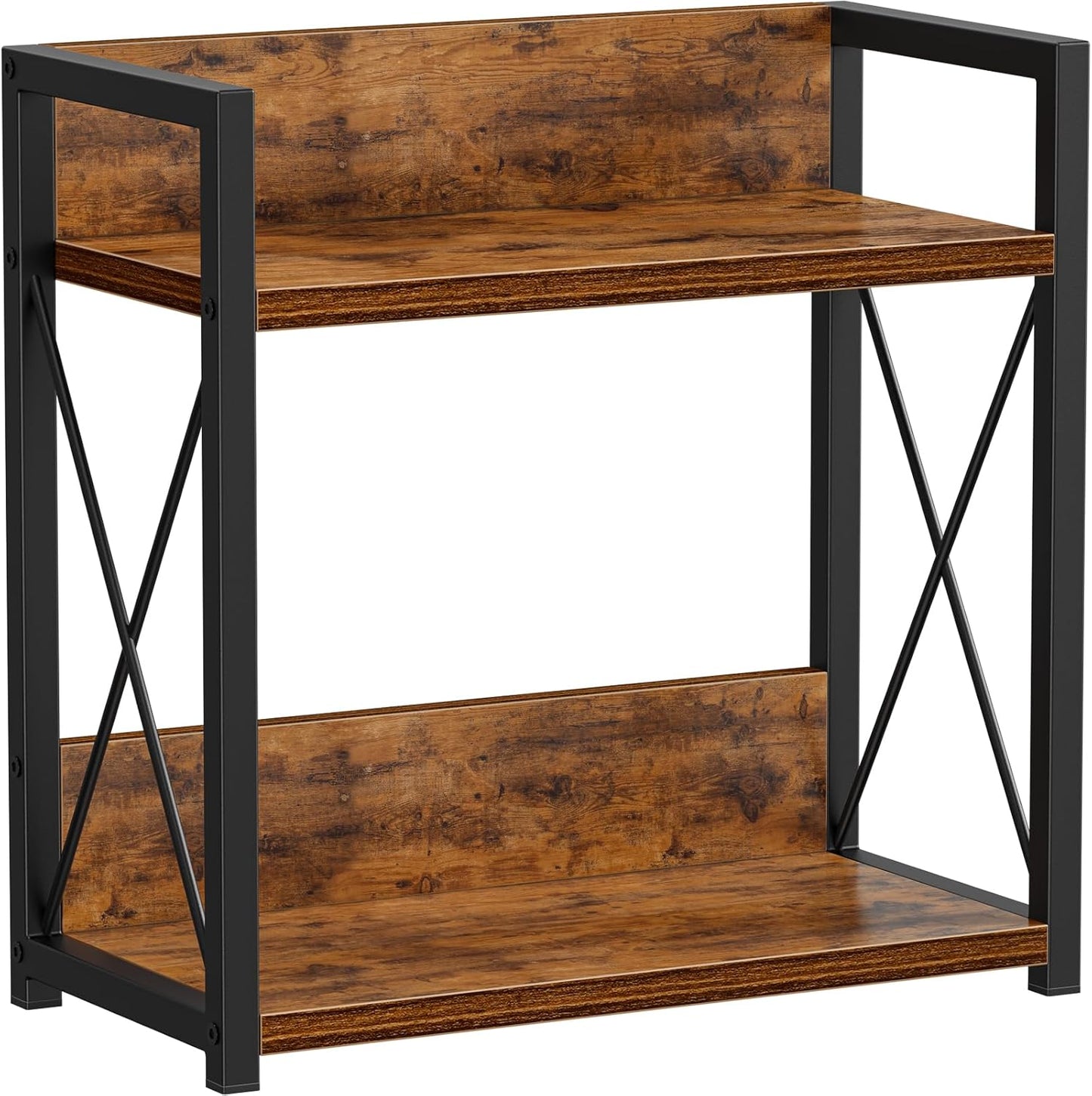 Giikin Countertop Shelf Organizer, 2 Tier Kitchen Spice Rack Organizer for Countertop, Wood Coffee Counter Shelf Organizer for Home (Bamboo, S)