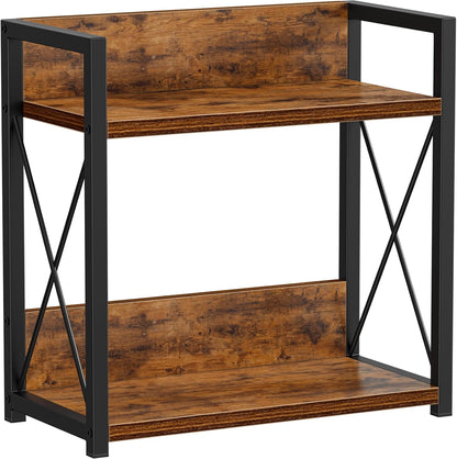 Giikin Countertop Shelf Organizer, 2 Tier Kitchen Spice Rack Organizer for Countertop, Wood Coffee Counter Shelf Organizer for Home (Bamboo, S)