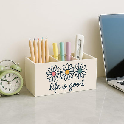 Boho Floral Mental Health Pen Holder for Desk, Special Education Classroom Must Haves, Inspirational Autism ADHD Awareness Pencil Holder for Classroom Therapy Office