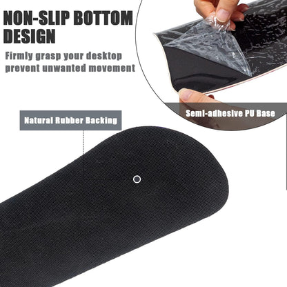 RICHEN Ergonomic PU Leather Keyboard Wrist Rest and Mouse Pad with Wrist Support, Memory Foam Set for Computer/Laptop,Gaming and Office, Comfortable for Easy Typing & Pain Relief (PU Brown)