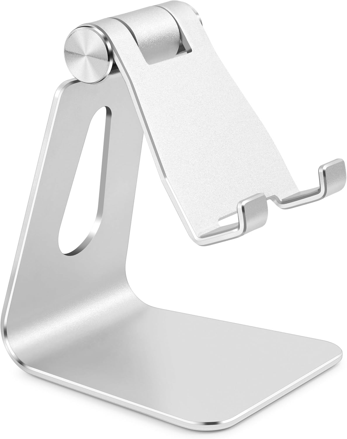 Adjustable Aluminum Alloy Cell Phone Stand, Tabletop Metal Phone Holder,Desktop Phone Dock,Smartphone Cradle,Gold