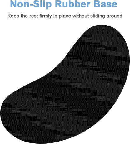 Dapesuom Enlarge Keyboard Wrist Rest, Cute Memory Foam Keyboard Wrist Cushion for Computer Desk Mats Support, Typing Pain Relief Ergonomic Mouse Pad Rests with Non-Slip Base for Gaming, Laptop, Purple