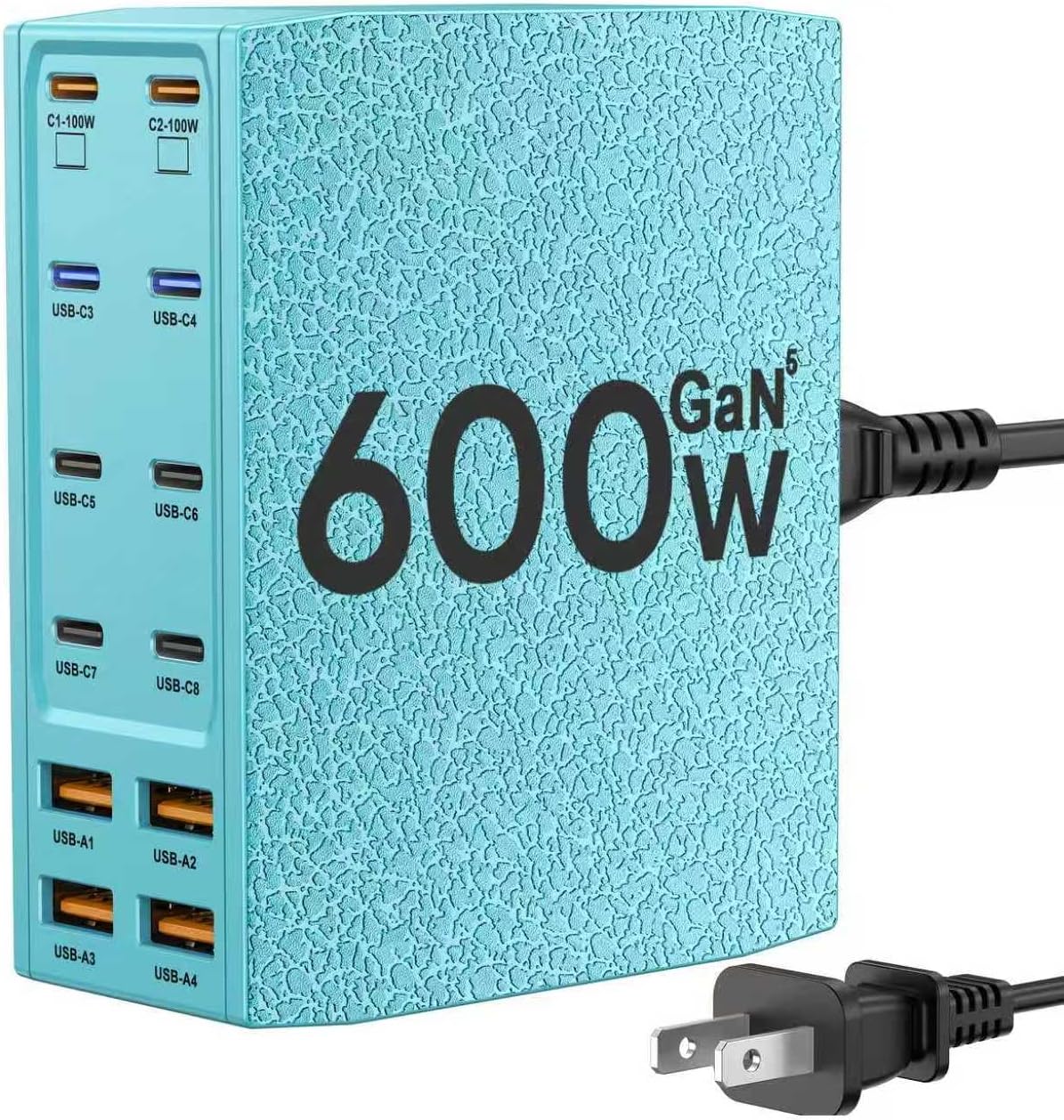 USB Charging Station (900W),12-Port USB C Charger Block with Dual 100W PD USB-C Fast Charging Station Hub for MacBook Pro/Air/All iPad Phone 17/16 15/14/13/Pro Max/Samsung Galaxy Note (Black)