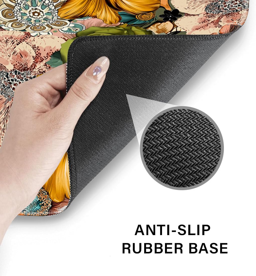 Desk Pad and Keyboard Wrist Rest, Large Mouse Pad + Keyboard Pad+Mouse Wrist Support, Non-Slip Desk Mat Protector for Office, Home 31.5×11.8 Inches Anime Dragon