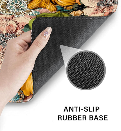 Desk Pad and Keyboard Wrist Rest, Large Mouse Pad + Keyboard Pad+Mouse Wrist Support, Non-Slip Desk Mat Protector for Office, Home 31.5×11.8 Inches Anime Dragon