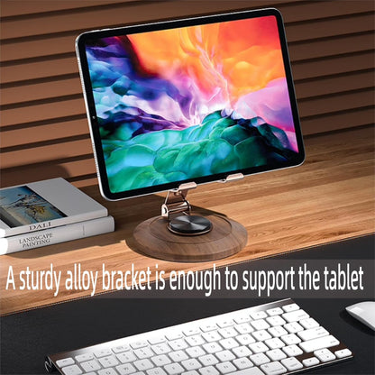 Adjustable Cell Phone Stand,360 Rotating Foldable Desktop Cellphone Stand with Anti-Slip Base Portable Phone Holder for iPhone 17 16 15 14 13 Pro Max, All Smart Phones, iPad