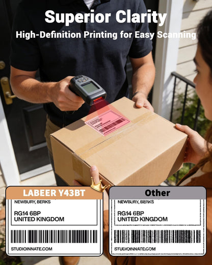 Labeer Bluetooth Thermal Label Printer, 4x6 Wireless Label Sticker Printer for Small Business, Office or Home, Compatible with iPhone, Android, Windows, Mac, Etsy, Amazon, Shopify, UPS