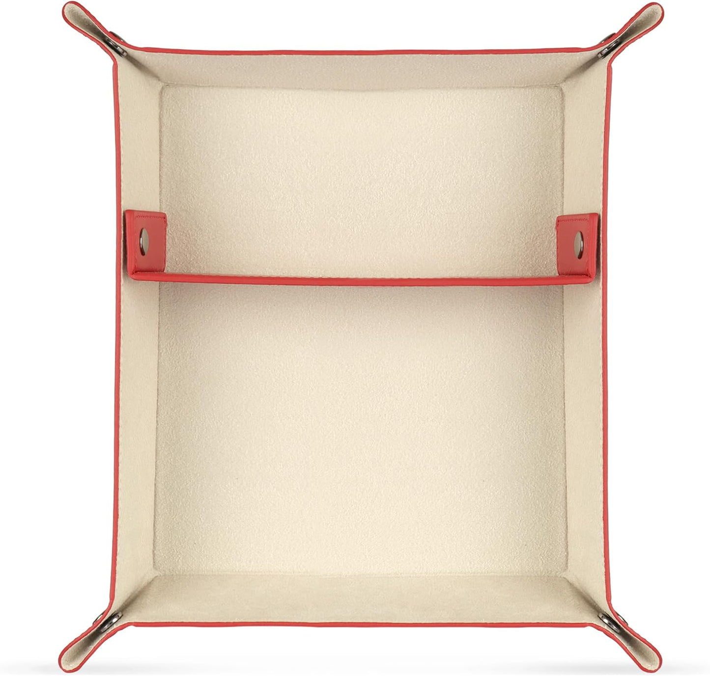 Londo Leather Tray Organizer - Practical Lightweight Water Resistant Computer Table Desk Storage Box for Wallets, Watches, Keys, Coins, Cell Phones and Office Equipment