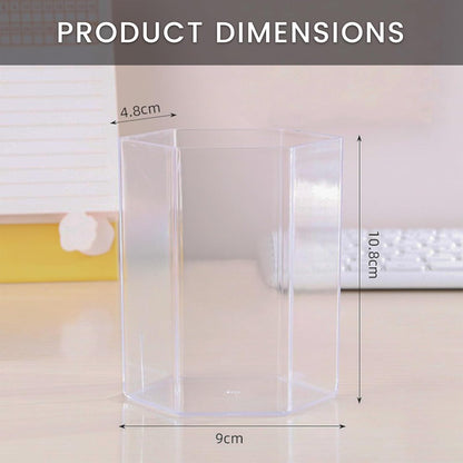 Black Pen Holder for Desk | 3 Compartment Organizer Desk for Pen, Pecils, Makeup Brushes, Tooth Brushes | Cute Pencil Cup Desk Organizers and Accessories for Office, Home, Classroom, Teacher Desks